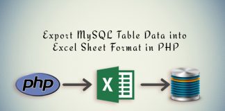 Export MySQL Table Data into Excel Sheet Format in PHP