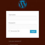 The Login Page with new backdound color.